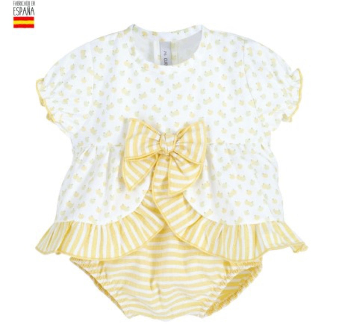 CONJUNTO AMARILLO CON LAZO